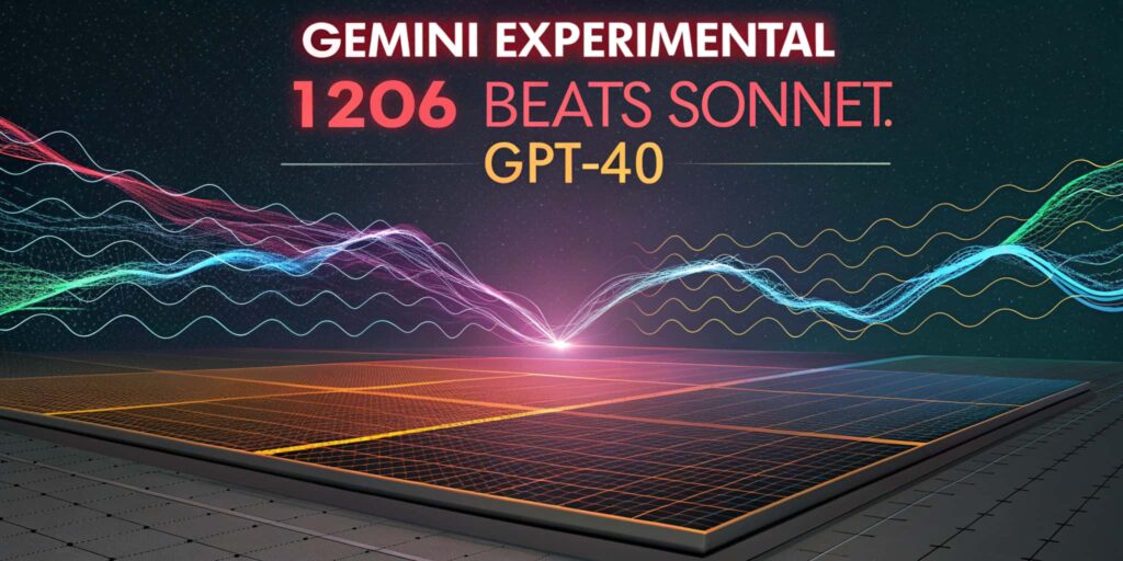 Gemini Experimental 1206 Beats Sonnet, GPT-4O ?